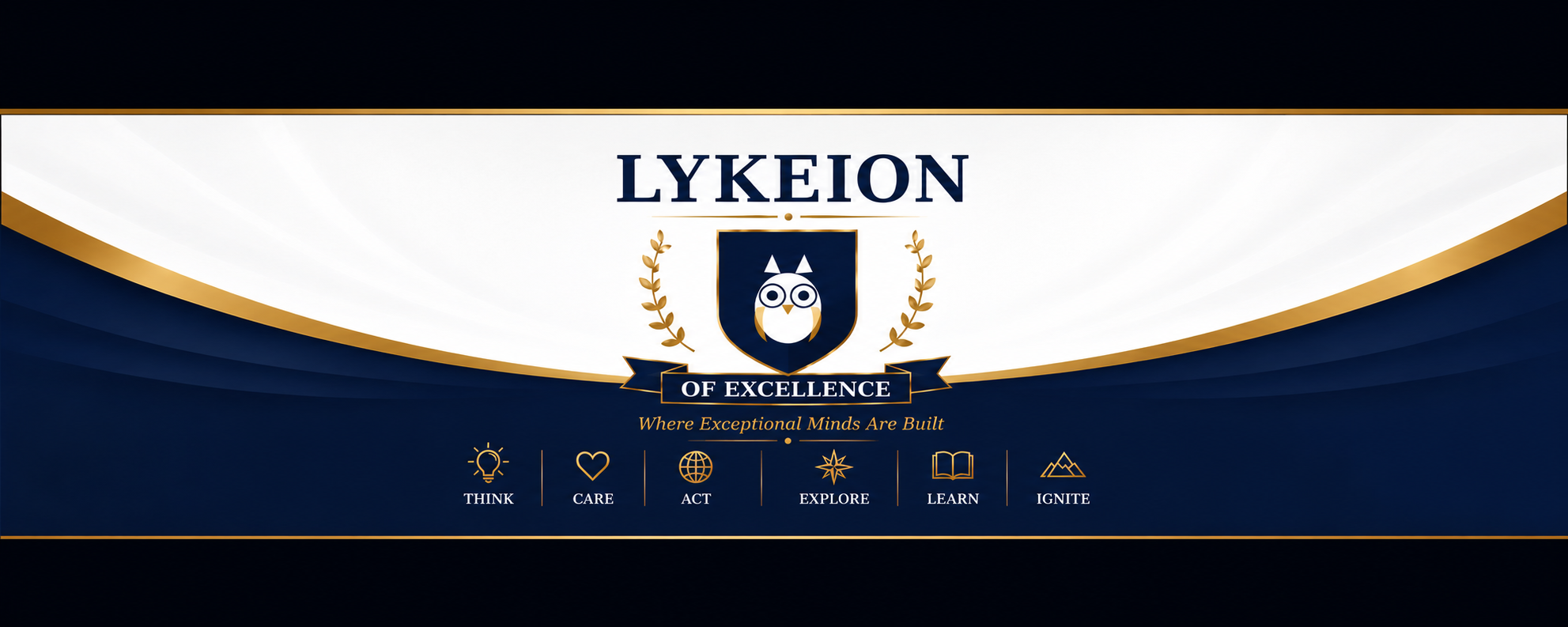Lykeion of Excellence banner for video and podcast content